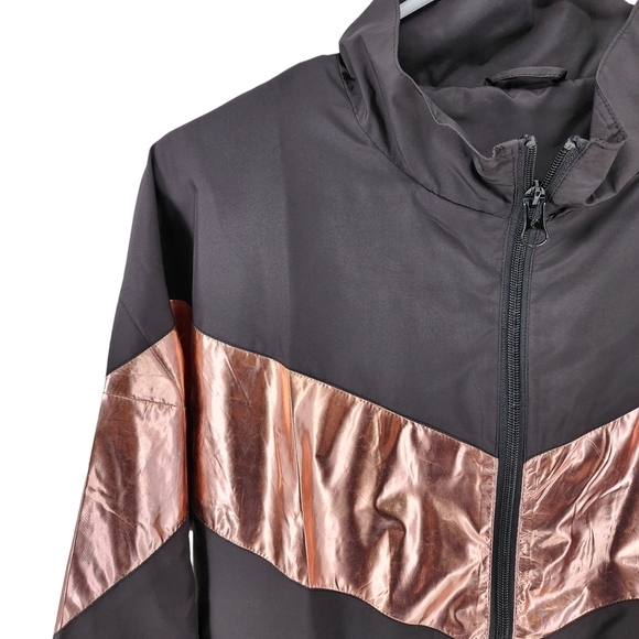 Zyia Girl's Pink Shine Block Full-Zip Lightweight Jacket -12-14 - Picture 2 of 6